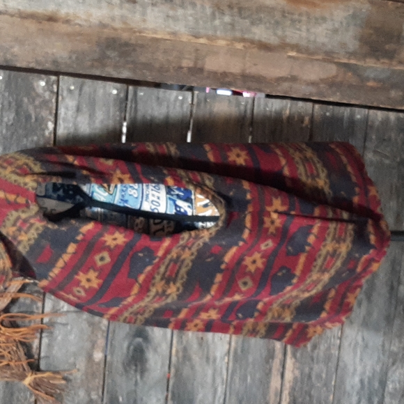 Aztec Buffalo polar fence vest fall colors - Picture 4 of 6